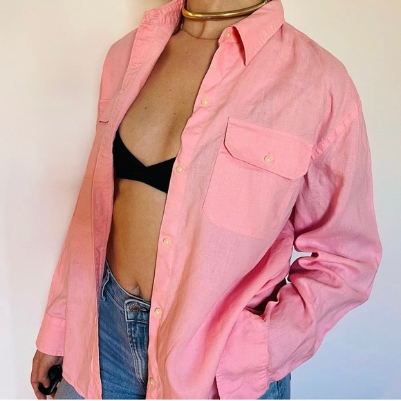 Beautiful 100% Linen Ralph Lauren Top - Picture 2 of 2